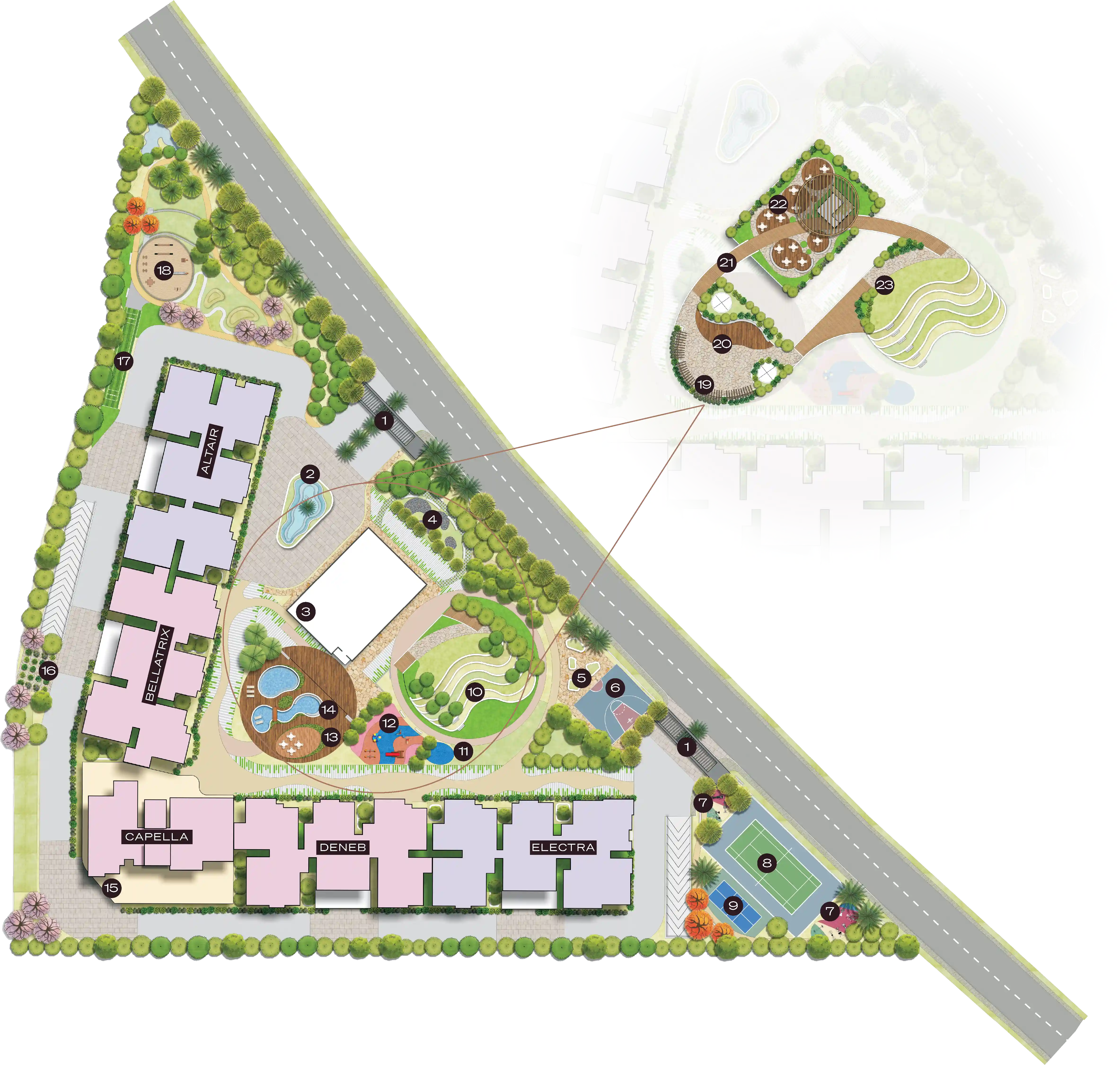 Conceptual masterplan layout